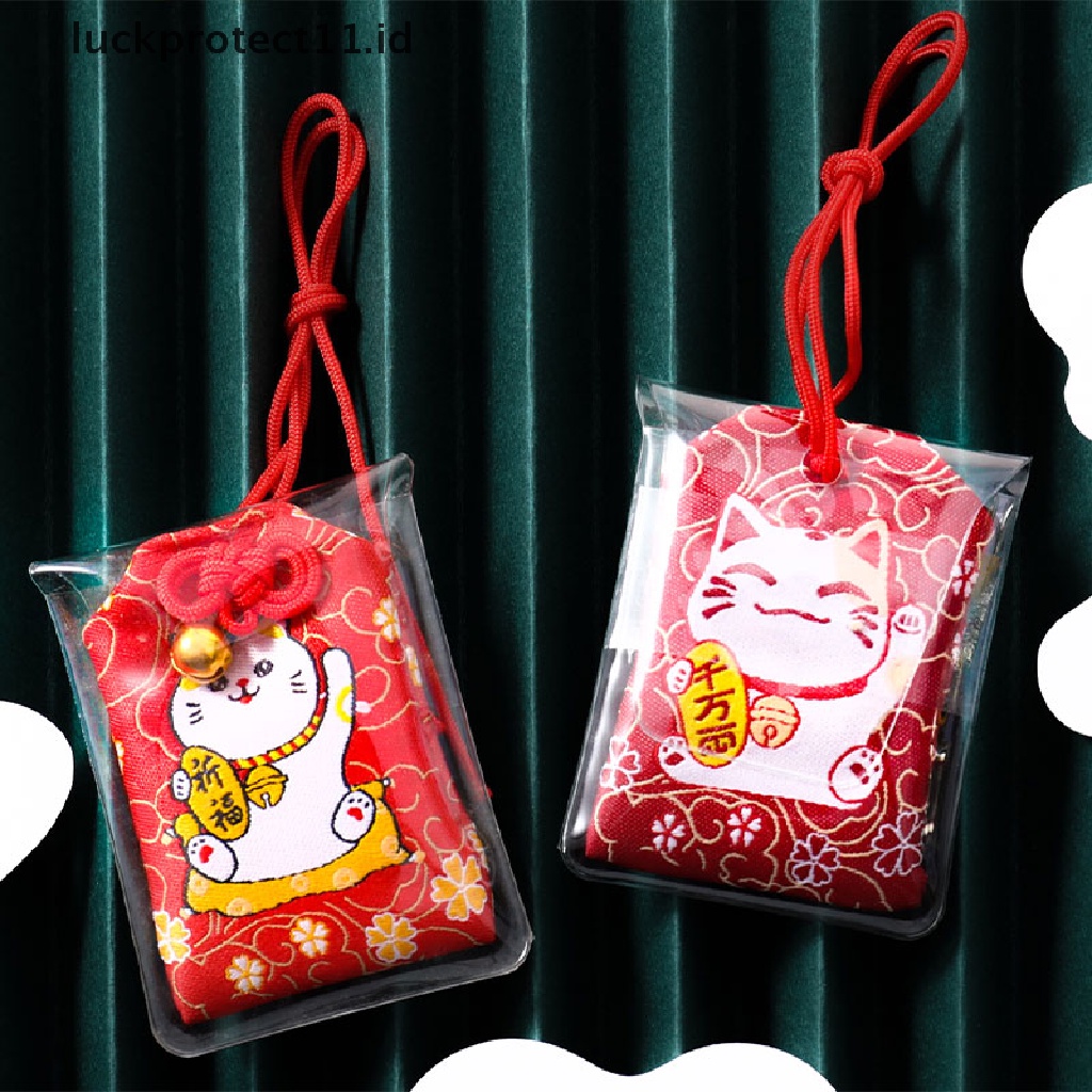 /Fashion Hot// Fashion// Omamori Rejeki Sukses WorkGod of Wealth Maneki Neko Acdemic Kid Gift Pendant.