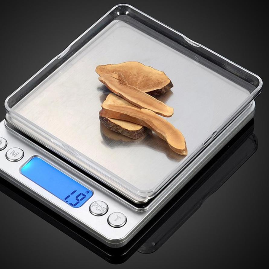 Wow Murah Meriah.. Timbangan Dapur Mini Digital Scale 2000g 0.1g Kopi Perhiasan Kue Bumbu - i2000 - 