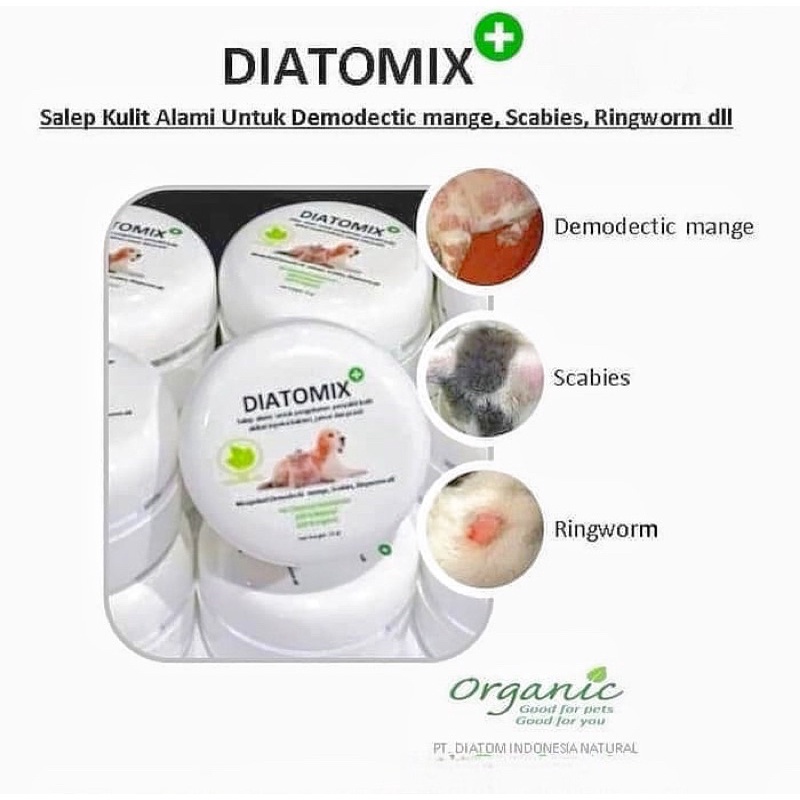 DIATOMIX SALEP KUTU JAMUR KUCING ANJING 10gr