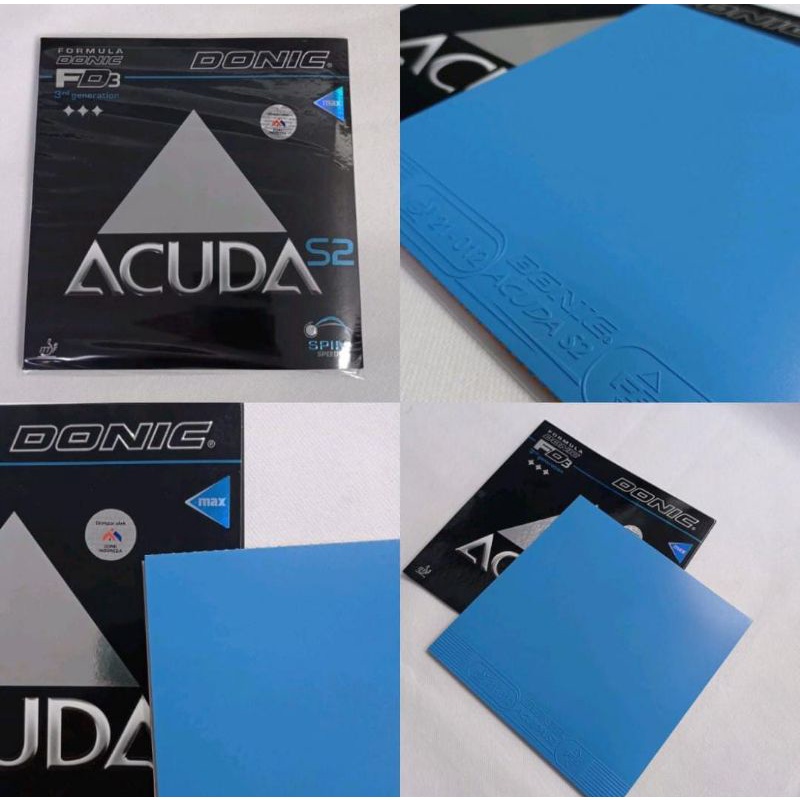 KARET TENIS MEJA DONIC ACUDA S2 BLUE ORIGINAL