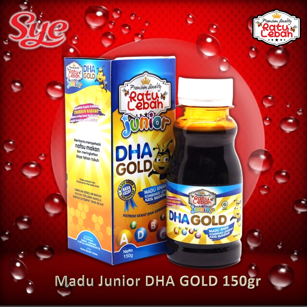 BPOM RATU LEBAH MADU ANAK JUNIOR DHA GOLD PLUS OMEGA 3 150GR / SYE