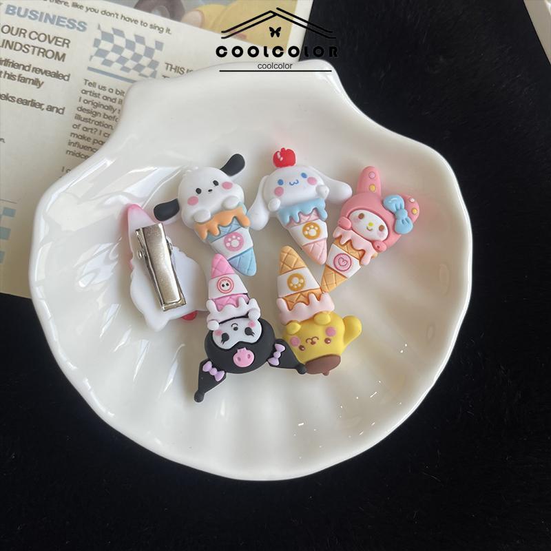 COD❤️Jepit Rambut Poni Warna Permen Motif Mini Kartun Sanrio Untuk Wanita- cl