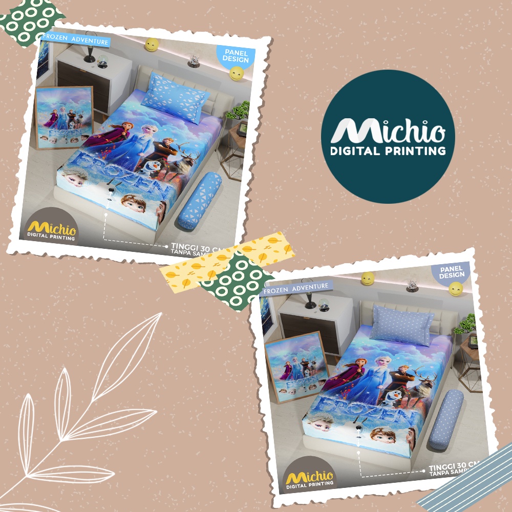 Michio Digital Printing Sprei Uk 120 T 30 - Frozen Adventure