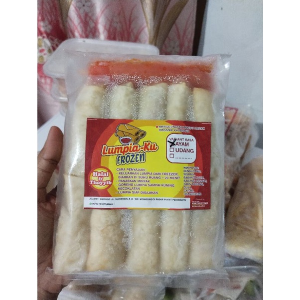 

(KHUSUS PEKANBARU) LUMPIA AYAM UDANG FROZEN HALAL ISI 10