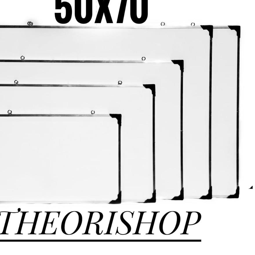 

Limited - Whiteboard/Papan Tulis/Papan Tulis ukuran 50X70 Whiteboard 2 sisi Sidol dan Kapur .. .. .. ..