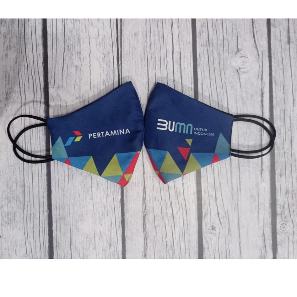 ㅪ Masker Pertamina BUMN / Masker BUMN Pertamina Design Printing Surabaya ㅸ