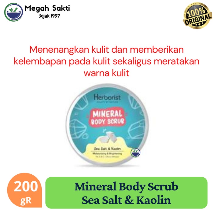 MGS - Herborist Mineral Body Scrub - 200 gr - Sea Salt Kaolin