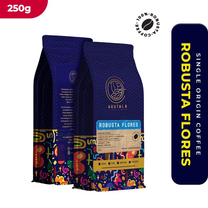 

ARUTALA Kopi Flores Robusta Coffee 250 gram - Giling Halus