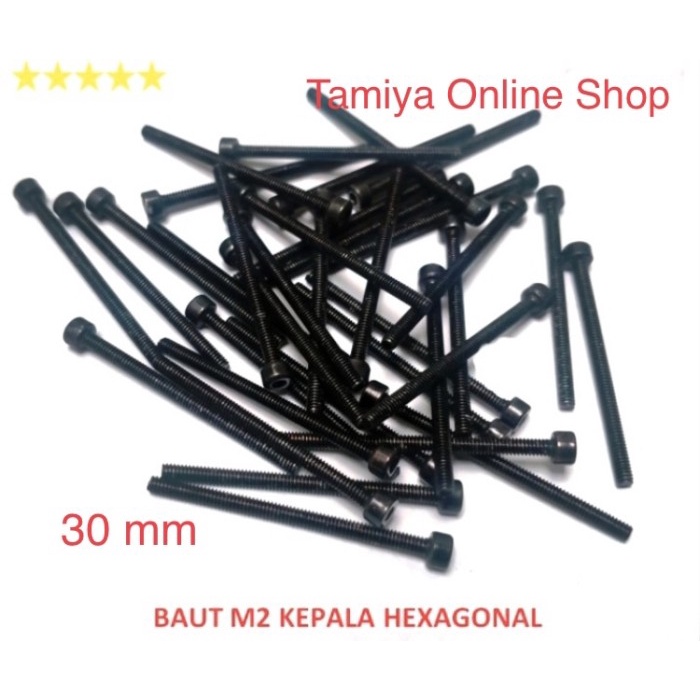 Tamiya Screw-L / Baut Hitam L / Black 30 mm per pcs (NS829)