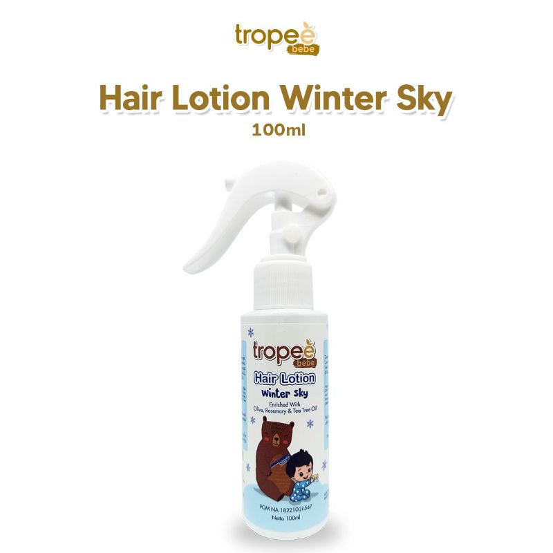 Tropee Bebe Hair Lotion Winter Sky Enrich With Olive Rosemary And Tea Tree Oil 100ml