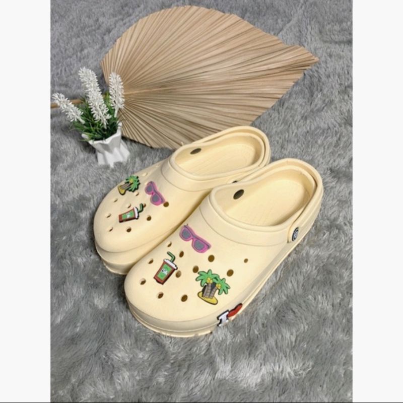 sepatu sandal wanita sandal gosome slop fuji tali belakang