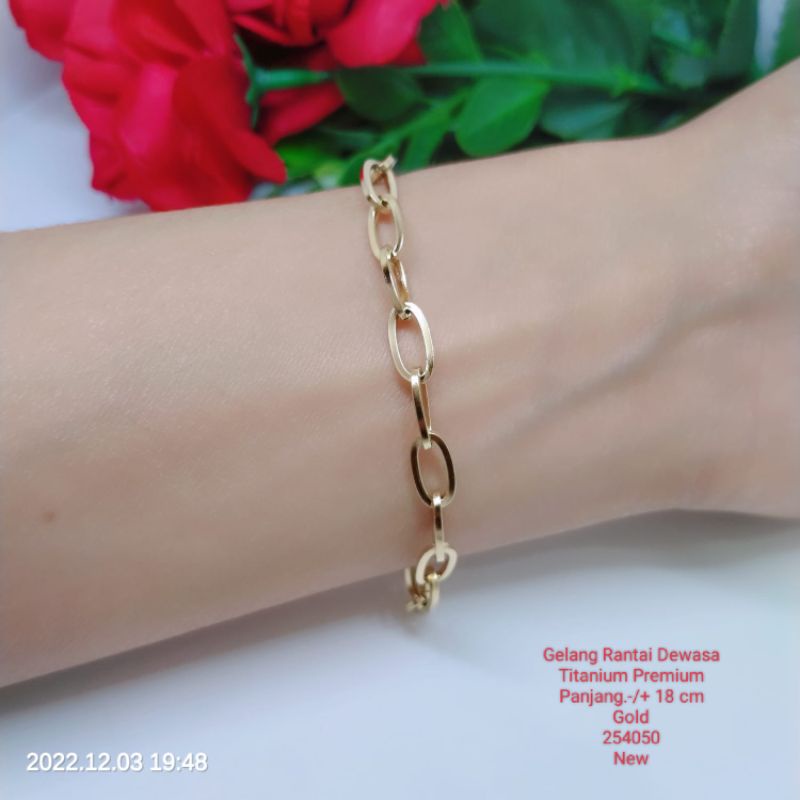 Gelang Titanium Premium Anti Karat Anti Luntur Bisa Di Pakai Setiap Hari