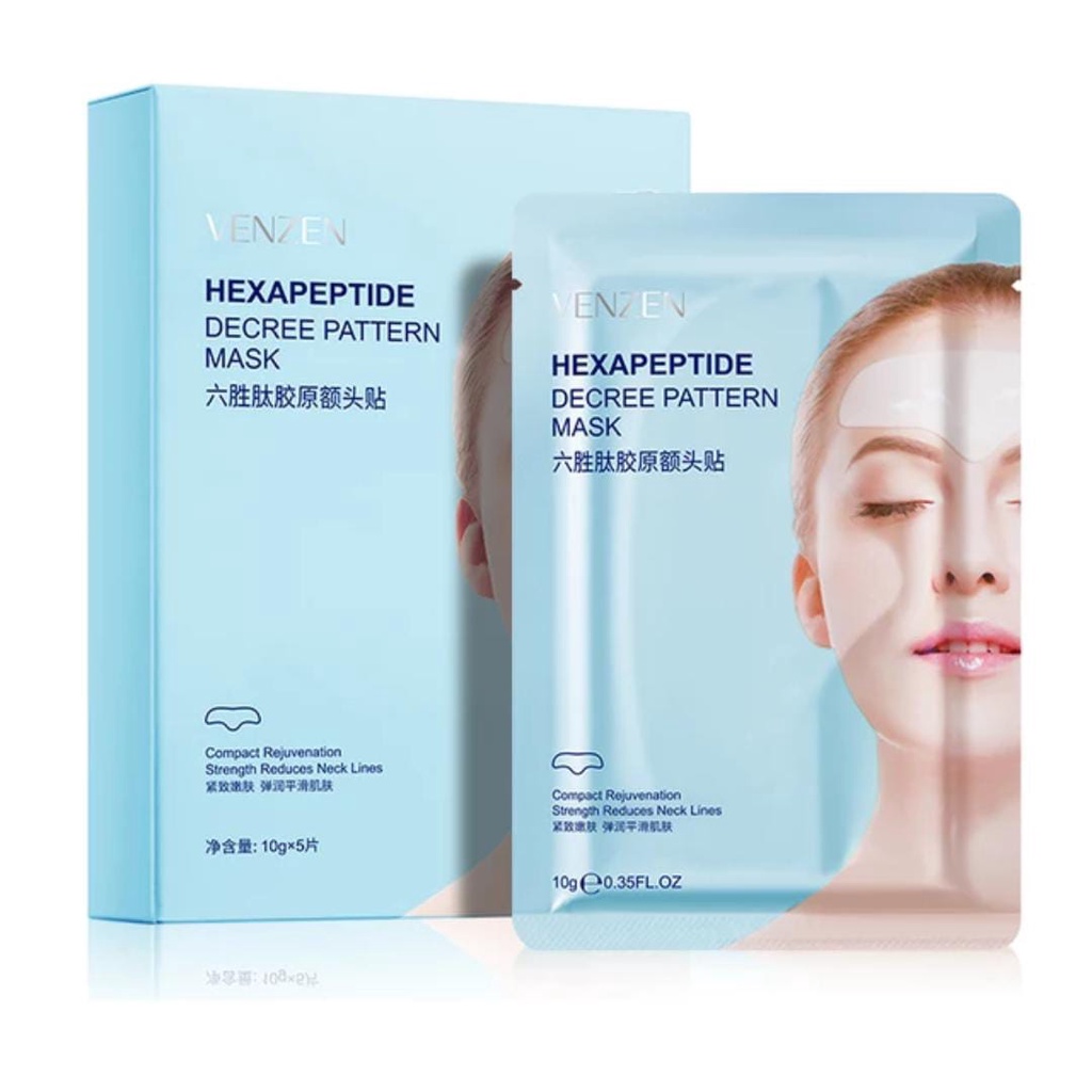 Veze Masker Dahi Hexapeptide Decree Pattern Mask 10Gram Isi 5Pcs