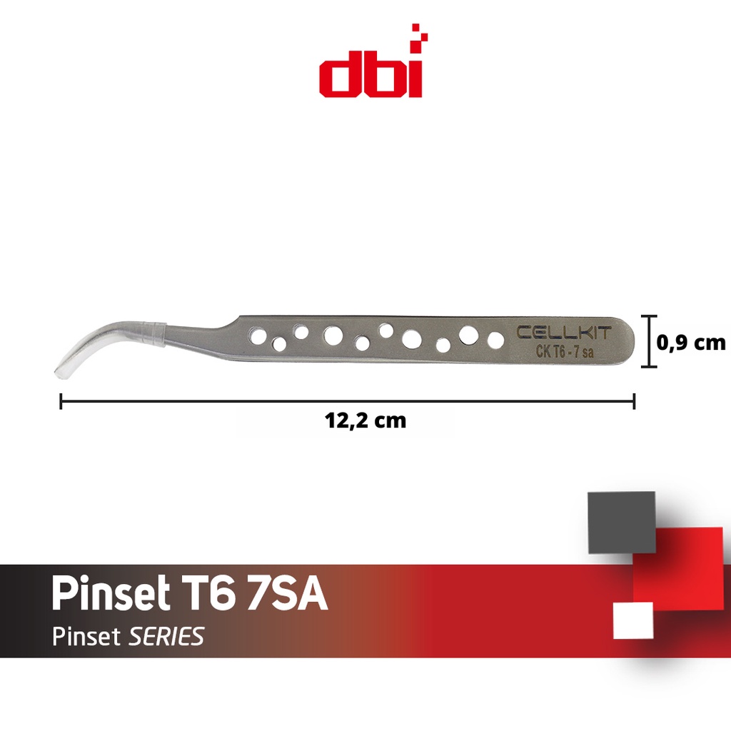 Pinset Bengkok Stainless Steel CELLKIT T6 7SA