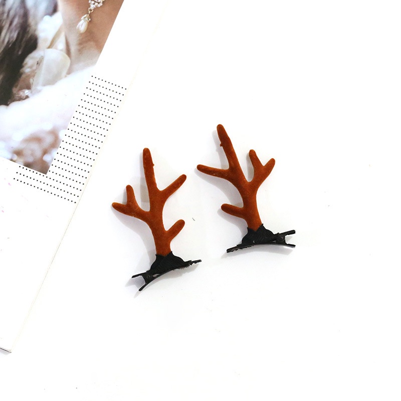 AC062 Jepit Rambut Poni Hair Pin Karakter Chrismast Edition Korea