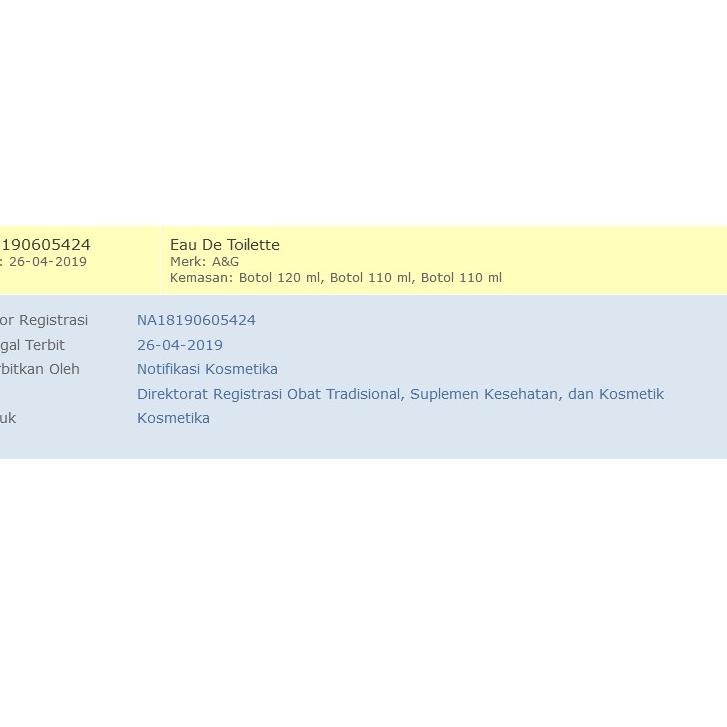 ぴ EDT eau de toilette A&G parfume 100 ml / Parfum / minyak wangi ろ