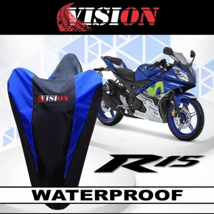 COVER MOTOR YAMAHA R150 SARUNG PENUTUP BODY MOTOR WATERPROOF VISION