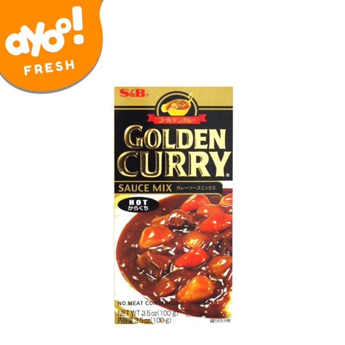 Jual HOUSE FOODS S&B GOLDEN CURRY SAUCE MIX HOT 92 G PACK Shopee
