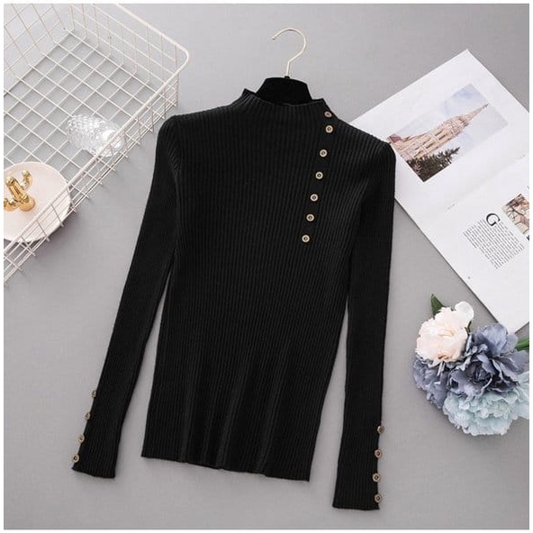 Turtleneck Knit Rajut Premium/ Sweater Rajut Knit/Sweater Rajut Premium/