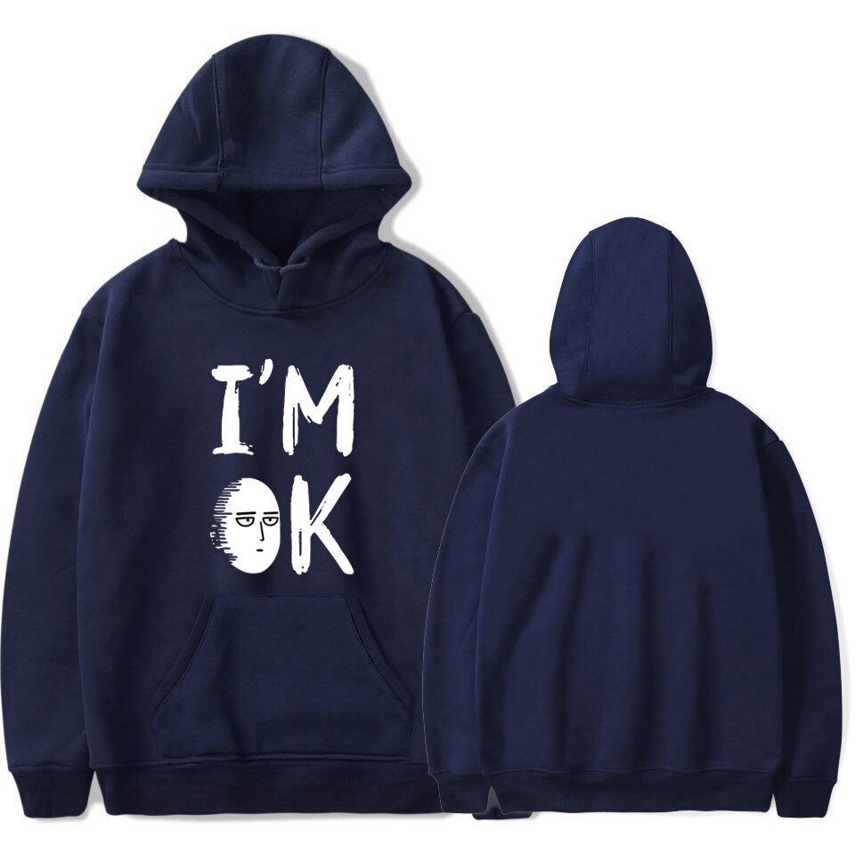 I'M OK Jumper Hoodie II  Sweater Hoodie Trendy II Sweter Oblong Topi Sz M - XL ( Pria &amp; Wanita / Anak &amp; Dewasa )