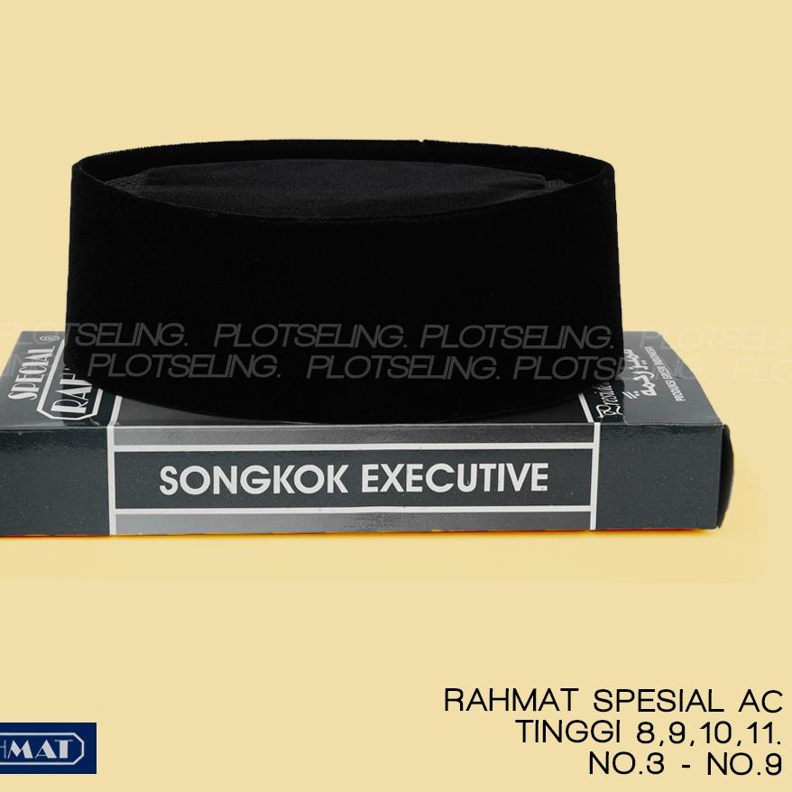 7.7 HARGA GROSIR RAHMAT SPESIAL Peci Songkok Kopiah Hitam Polos AC Beludru Pigeon Tinggi 8 9 10 11 U