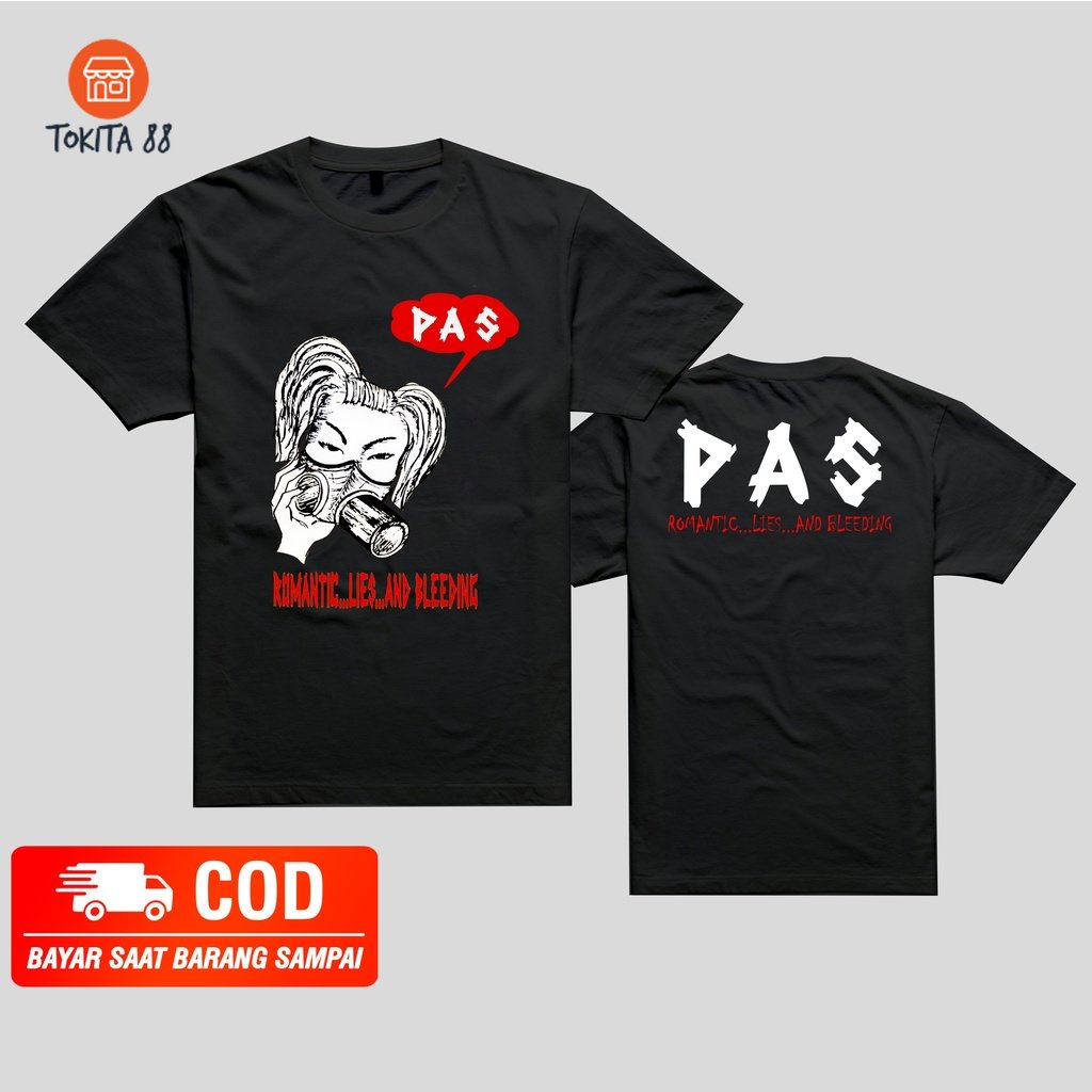 KAOS LENGAN PENDEK PAS BAND ORIGINAL DISTRO KATUN COMBED