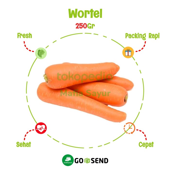 

WORTEL BRASTAGI 500GRAM / BRASTAGI BUAH IMPOR / CARROT / FRESH - 500gram
