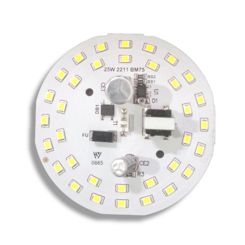 PCB Led Ac 25 watt BM D-74mm new kabel soket