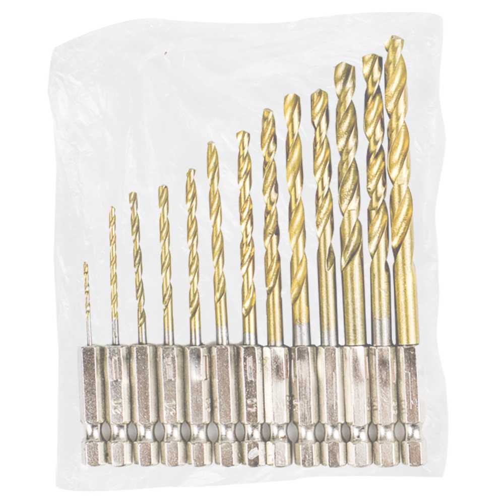 Taffware Mata Bor Power Drill Steel Titanium Hex Shank 13 PCS - SV-VDB13