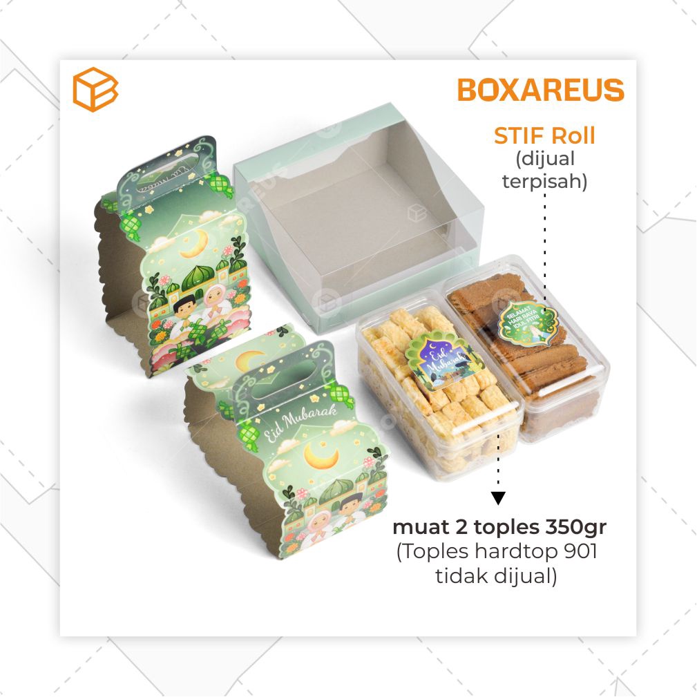 Dus Kue Kering Parcel Idul Fitri Box Hampers Lebaran Toples | WB TOP 2