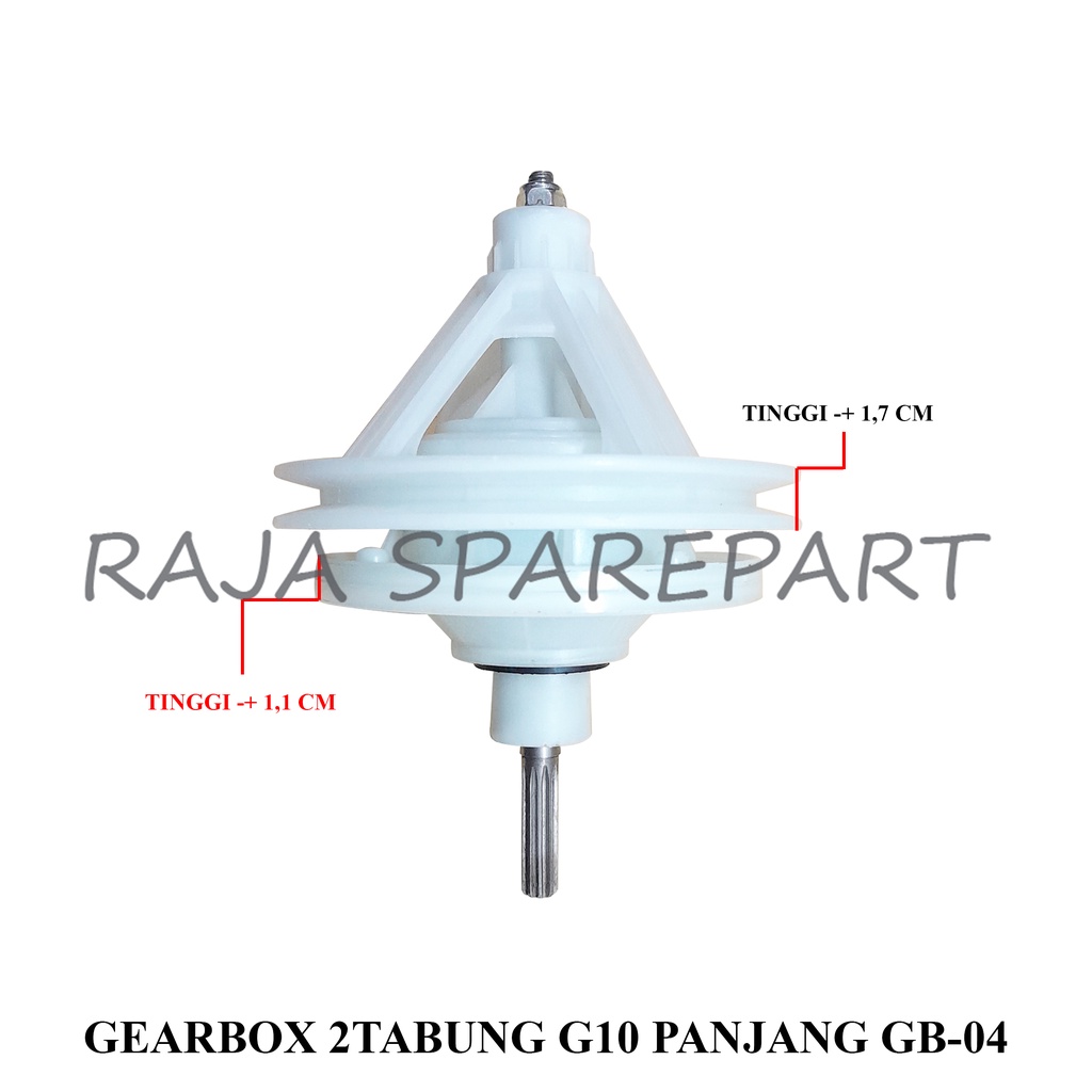 Gearbox Mesin Cuci 2 Tabung Gigi 10 Panjang GB04