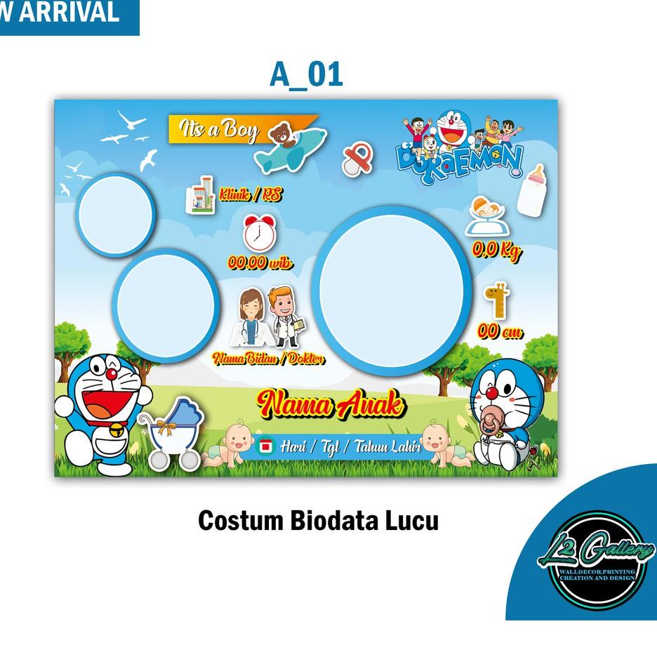 Best Produsen (COD) BIODATA BAYI - BABY BIO - BIODATA KELAHIRAN BAYI UNIK - KADO BABY NEWBORN