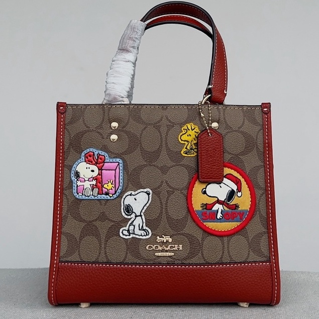 [Instant/Same Day]coach original CE851 850  849 Snoopy Tote bag shoulder bag messenger bag handbag  851 ttb