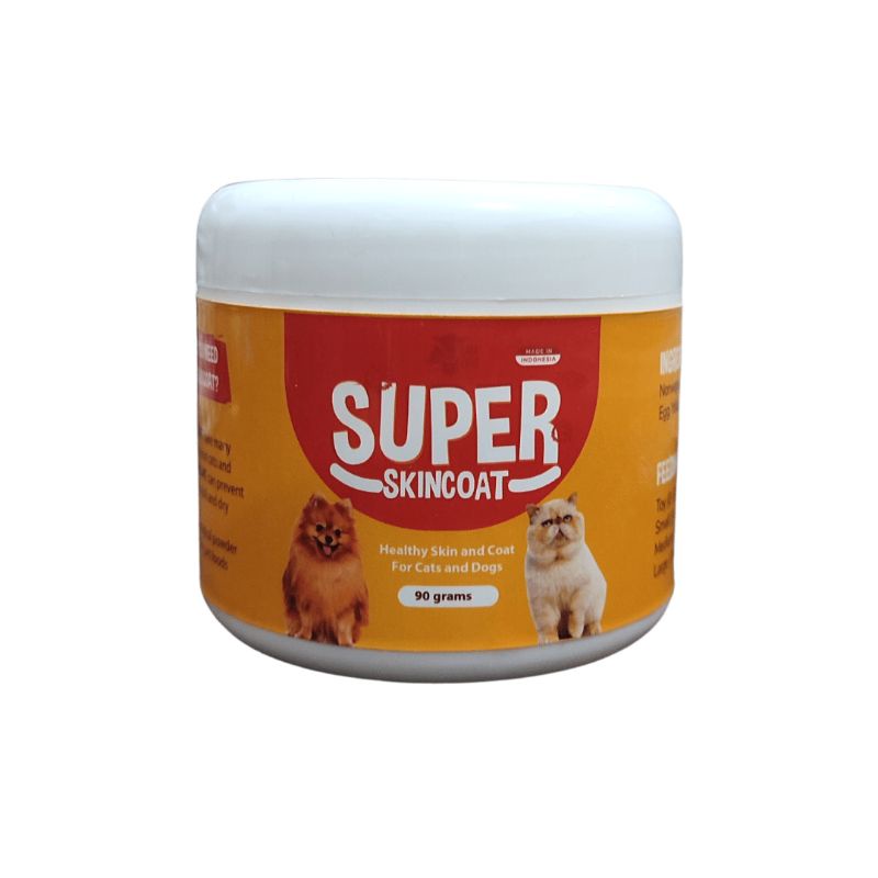 Superskincoat Vitamin anjing untuk bulu kulit anti rontok anti jamur bulu lebat