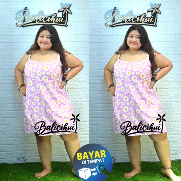 Balicihui Dress Monica Dress Jumbo Plus Size Dress Wanita Dress XXL XXXL 3XL Dress Pendek Wanita