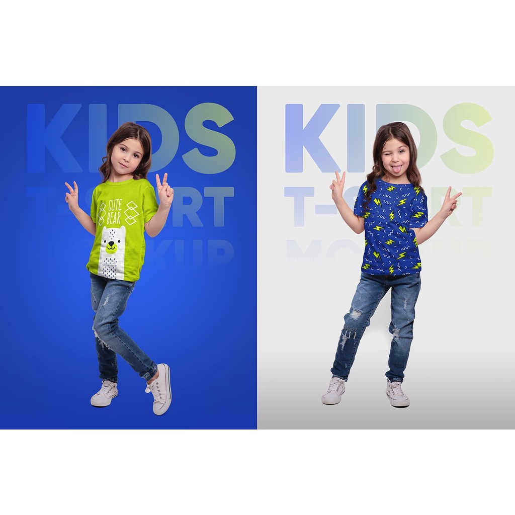 Kids Girl T-Shirt Mockups