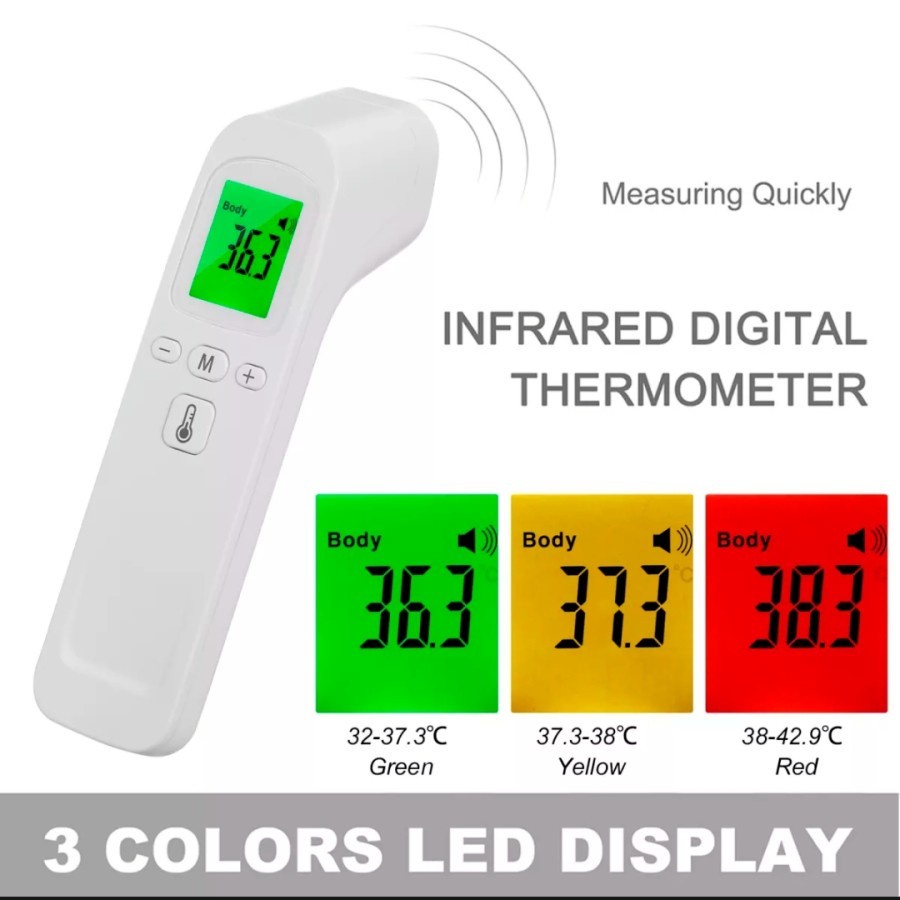 TERMURAH TERMOMETER DIGITAL INFRARED THERMOMETER NON CONTACT ALAT CEKSUHU TUBUH DAN RUANGAN