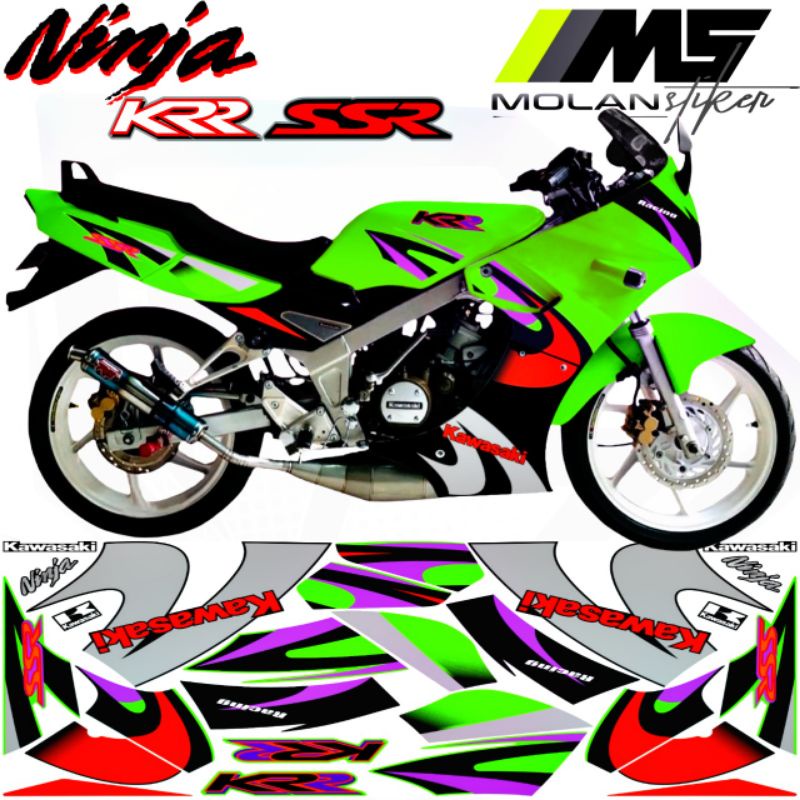 Decal Sticker Striping Variasi Ninja R SSR KRR 150 Thailand - KR 150 R E6 E7 E8 - Ninja R KRR SE - N
