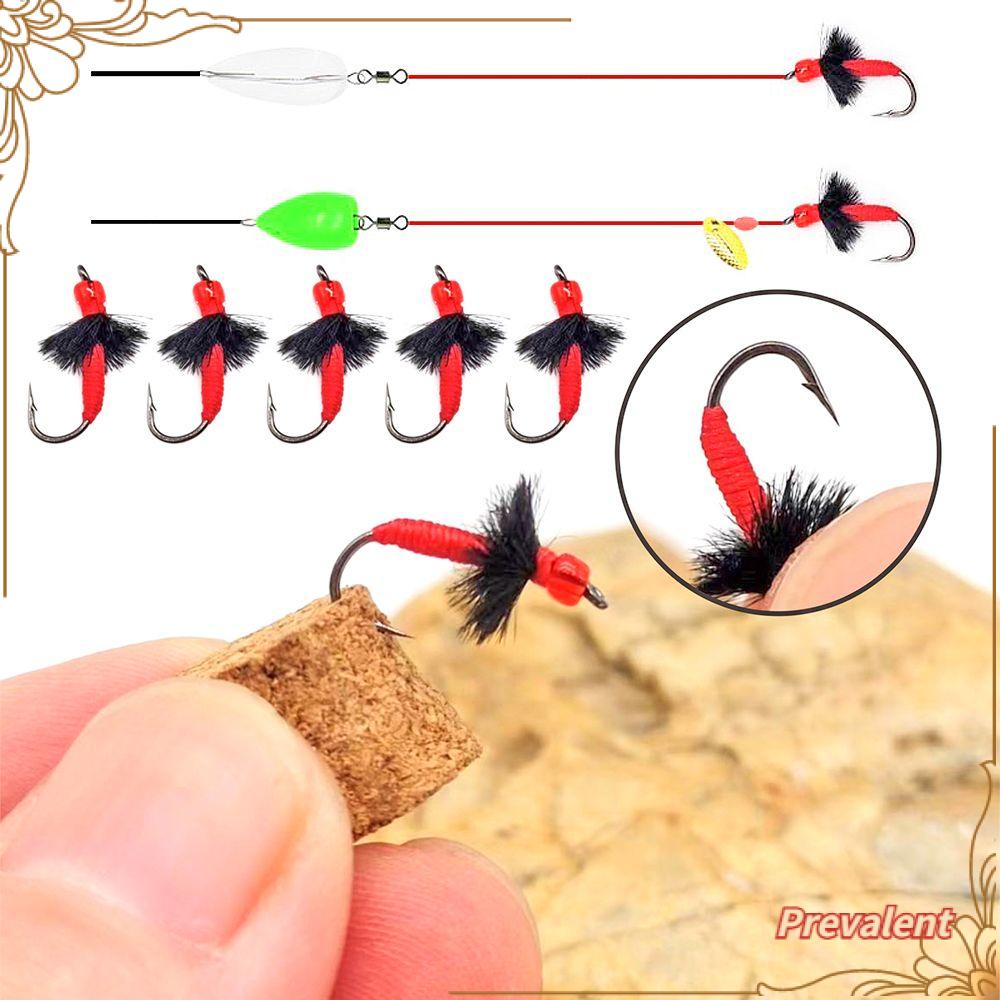 Preva 5pcs Artificial Insect Lure Fishing Flies Fly Alat Pancing Kail Pancing