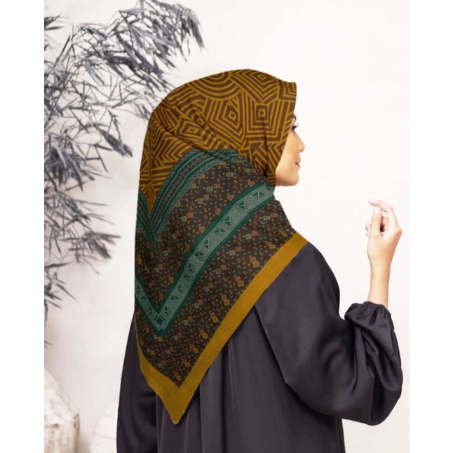 PROMO / DASMAA MUSTARD / JILBAB VOAL PREMIUM / GROSIR HIJAB / HIJAB SEGI EMPAT / VOAL MOTIF PREMIUM 