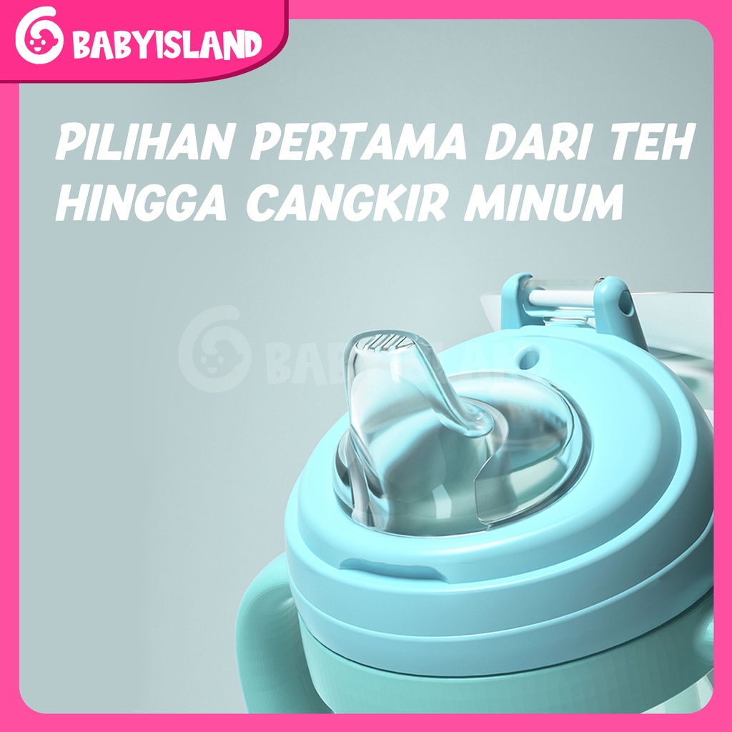 1 Cangkir 3 Botol Air Minum Anak Sedotan Anti Tumpah BPA Free Tali Panjang Botol Minum Anak Cangkir Pelatihan Sippy Portabel | Gravity Ball 300ML