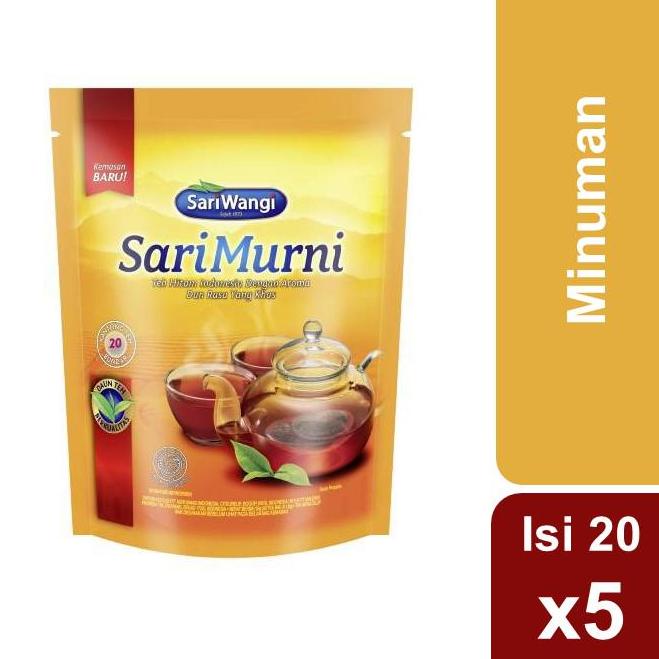 

➬ Sarimurni Teh Kantong Bundar Isi 20 36G x 5 Pieces ㅥ