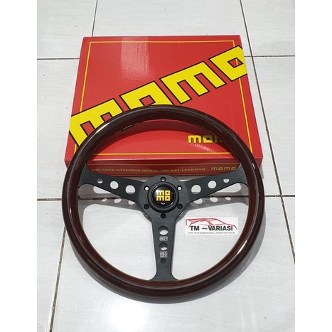 Import Stir Racing Momo Indy Kayu Wood Glossy 14 Inchi Premium