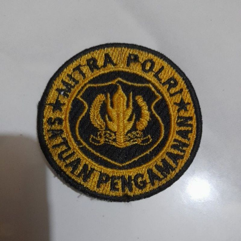 Bordir Mitra Polri Satpam Patch Bordir Mitra polri