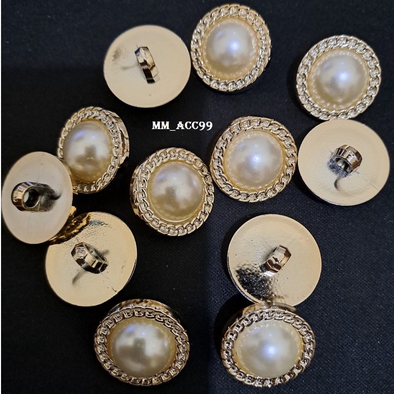 12 PCS KANCING JAMUR TIMBUL LIST RANTAI 21MM 2,1CM