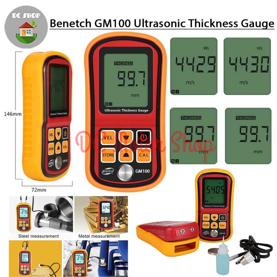 Jual GM100 Ultrasonic Thickness Gauge GM100 Alat Ukur Tebal