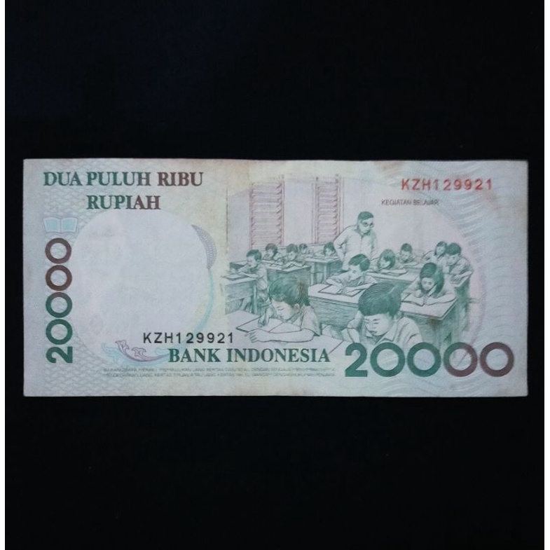 Uang Kuno 20000 Tahun 1998  Seri Radar grade VF