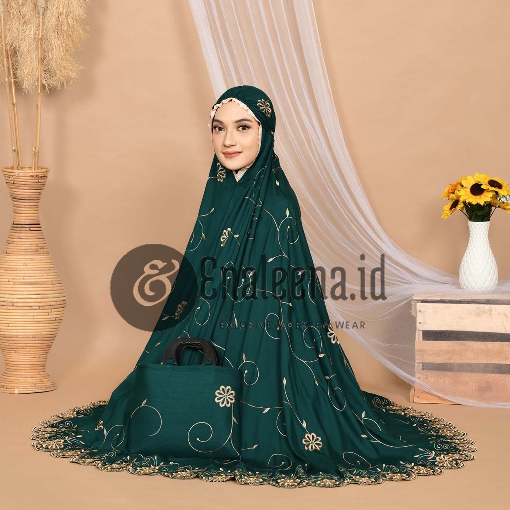 COD Mukena Dewasa Gracella Bordir Teratai Termurah Jumbo