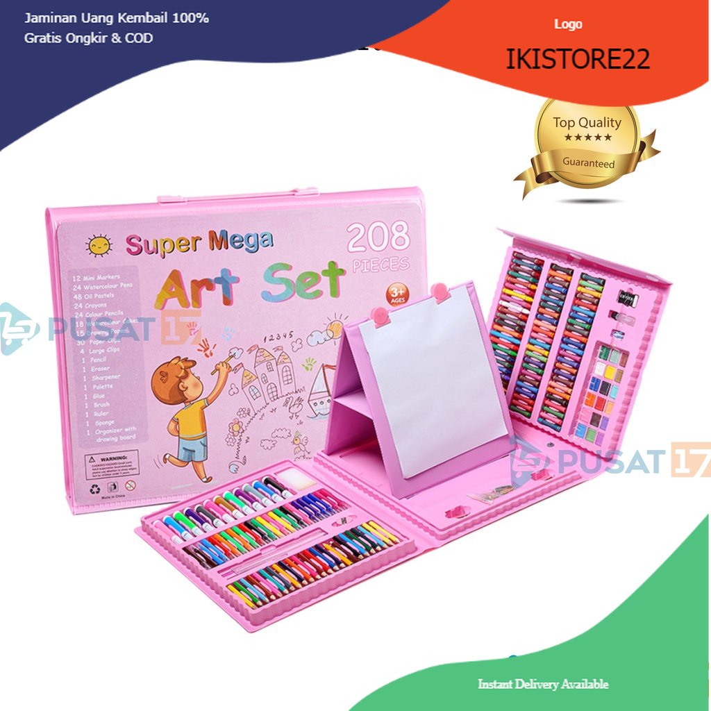 

IKISTORE22 ART SET 208 PENSIL WARNA / CRAYON 208PCS PENSIL KRAYON WARNA / ARTSET 208 CRAYON SET BESAR ALAT MELUKIS