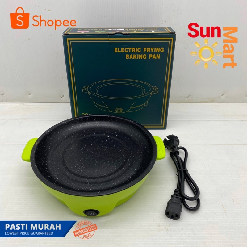 Grill Pan Panci Listrik Serbaguna Portable / Alat Panggang BBQ masak goreng